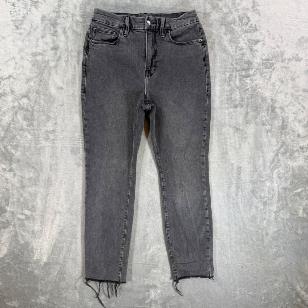 Good American High Rise Skinny Jeans Women's Size 8/29 Gray Denim